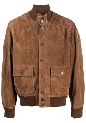Ralph Lauren Purple Label Hayworth nubuck bomber jacket - Brown