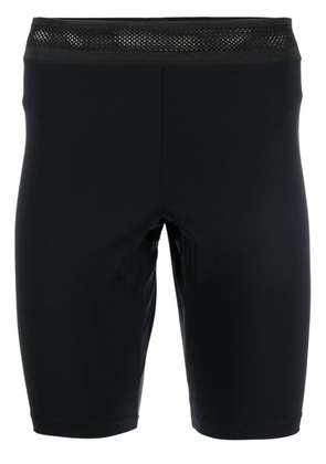 OVER OVER logo-print cycling short - Black