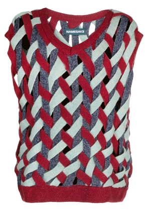 NAMESAKE woven knitted vest top - Red
