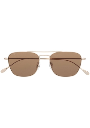 Gucci Eyewear square pilot-frame sunglasses - Gold