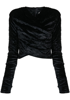 Gestuz VikaGz velvet blouse - Black
