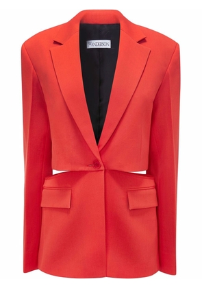 JW Anderson cutout single-breasted blazer - Red