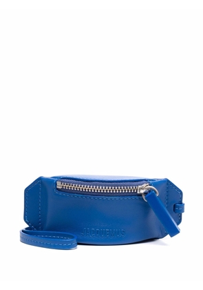 Jacquemus keyring zip wallet - Blue