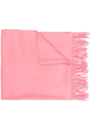 Alexander McQueen tasselled logo-embroidered scarf - Pink