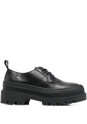 Tommy Jeans Foxing lace-up block-heel shoes - Black