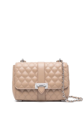 Aspinal Of London Lottie quilted leather crossbody bag - Neutrals