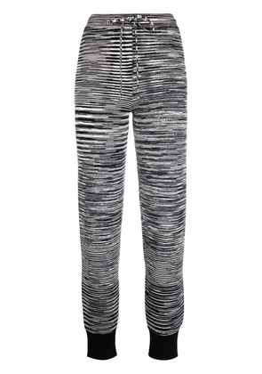 Missoni stripe-knit slim joggers - Black