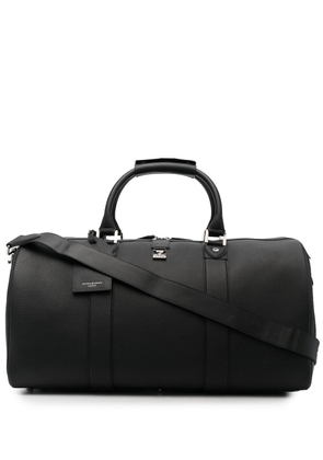 Aspinal Of London Boston leather holdall - Black