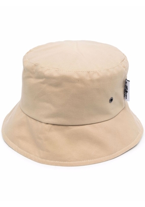 Mackintosh waxed cotton bucket hat - Neutrals