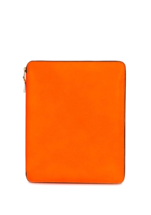 Comme Des Garçons Wallet colour-block zip-up wallet - Orange