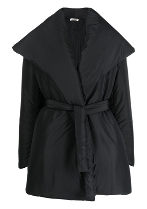 There Was One padded wrap coat - Black