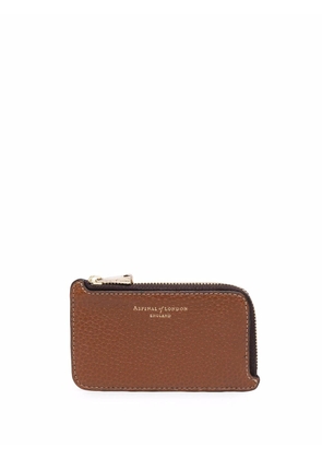 Aspinal Of London small pebbled-effect wallet - Brown