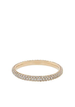 KWIAT 18kt rose gold Moonlight 3-Row pave diamonds ring - Pink