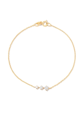 Lizzie Mandler Fine Jewelry 14kt yellow old Éclat Floating diamond bracelet - Gold