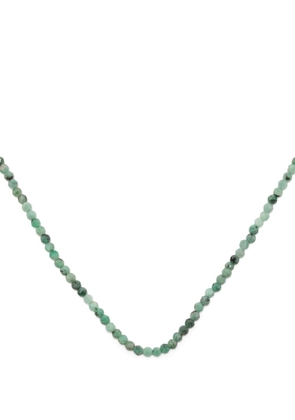Mateo 14kt yellow gold emerald beaded necklace - Green