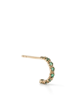 Pascale Monvoisin 9kt yellow gold emerald hoop earring