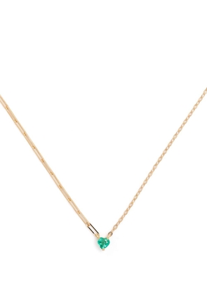 Yvonne Léon 18kt yellow gold Collier emerald necklace