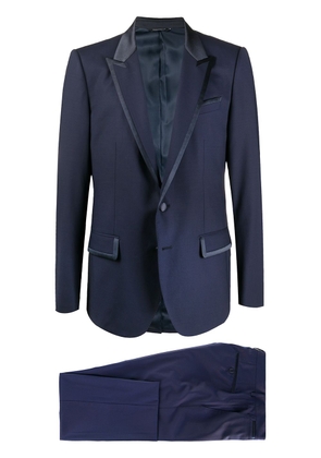 Dolce & Gabbana contrast-trim two piece suit - Blue