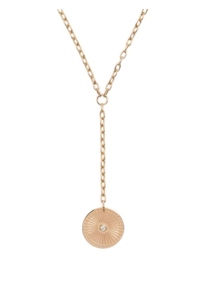 Zoë Chicco 14kt yellow gold Sunbeam drop necklace