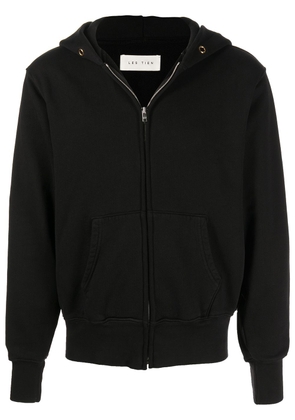 Les Tien zipped cotton hoodie - Black