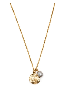 DOWER AND HALL pearl pendant necklace - Gold