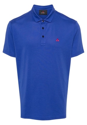 Peuterey embroidered-logo polo shirt - Blue