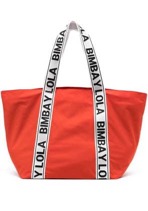 Bimba y Lola maxi logo-embroidered shoulder bag