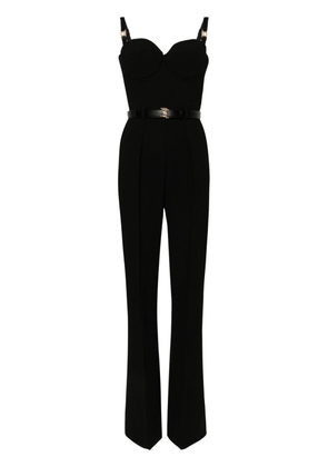 Elisabetta Franchi bustier crepe jumpsuit - Black