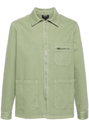 A.P.C. Connor cotton shirt jacket - Green
