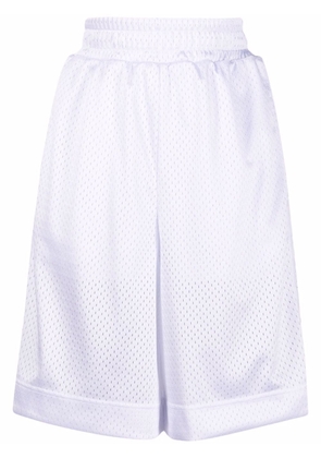 FENDI high-waisted knee-length shorts - White