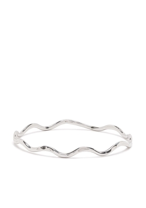 DOWER AND HALL hammered waterfall bangle - Silver