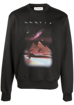 Lanvin Sci-Fi-print sweatshirt - Black