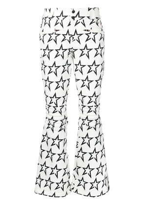 Perfect Moment Aurora star-print flared trousers - White
