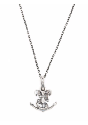 Yohji Yamamoto snake anchor necklace - Silver
