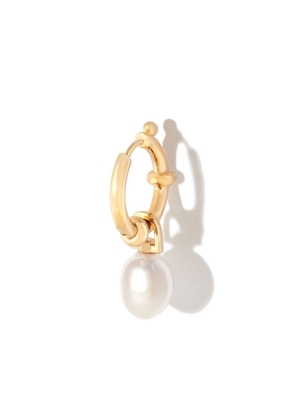 Maria Black gold-plated pearl hoop earring