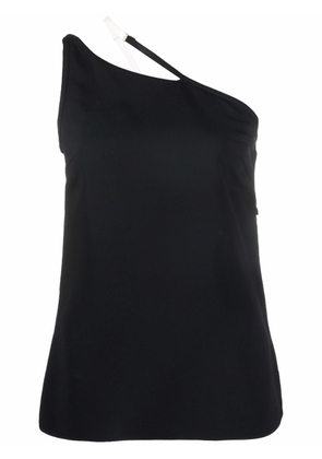 Givenchy contrast asymmetric strap top - Black