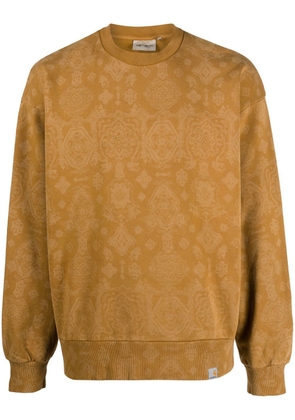 Carhartt WIP baroque print cotton sweatshirt - Brown