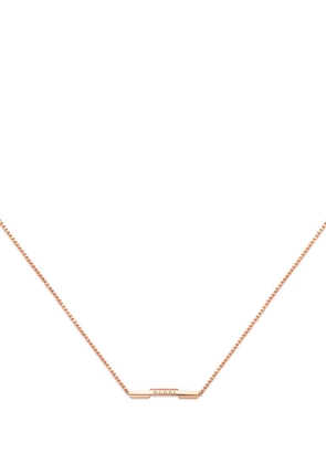 Gucci 18kt rose gold Link to Love bar necklace - Pink