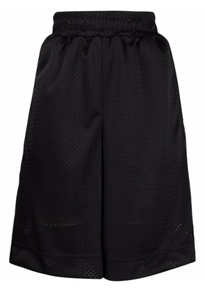 FENDI high-waisted knee-length shorts - Black