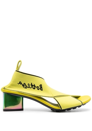 Bottega Veneta logo elasticated sandals - Yellow