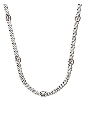 Gucci Interlocking G station chain necklace - Silver