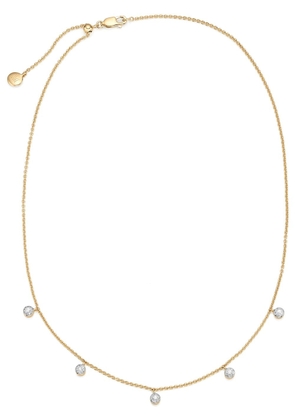Monica Vinader Fifi tiny button diamond necklace - Gold