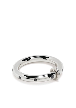 Spinelli Kilcollin Ovio Noir diamond ring - Silver