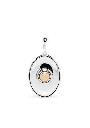 Marla Aaron 18kt white and yellow gold Rolling Sphere charm - Silver