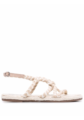 Manebi braided strappy sandals - Neutrals