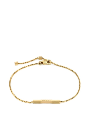 Gucci 18kt yellow gold Link to Love logo bar bracelet