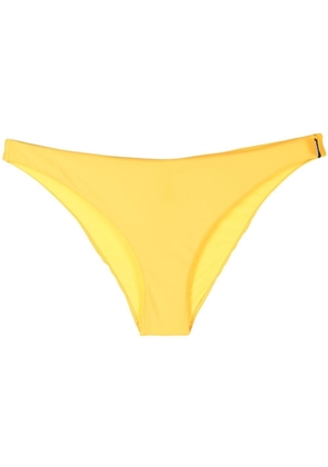 Moschino logo-patch bikini bottom - Yellow