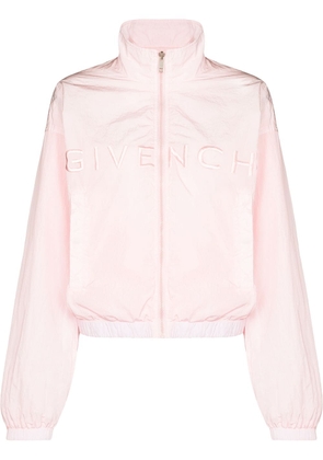 Givenchy logo-embroidered track jacket - Pink