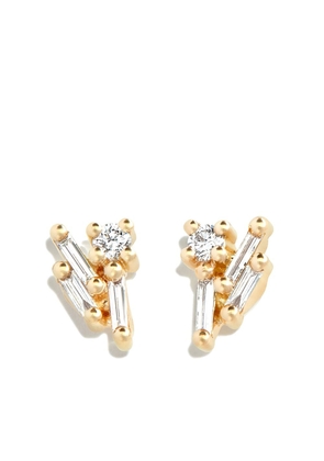 Suzanne Kalan 18kt yellow gold diamond earrings