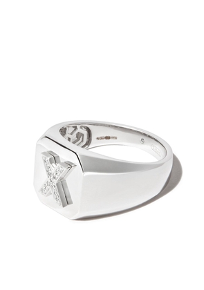 SHAY 18kt white gold Champion ring - Silver